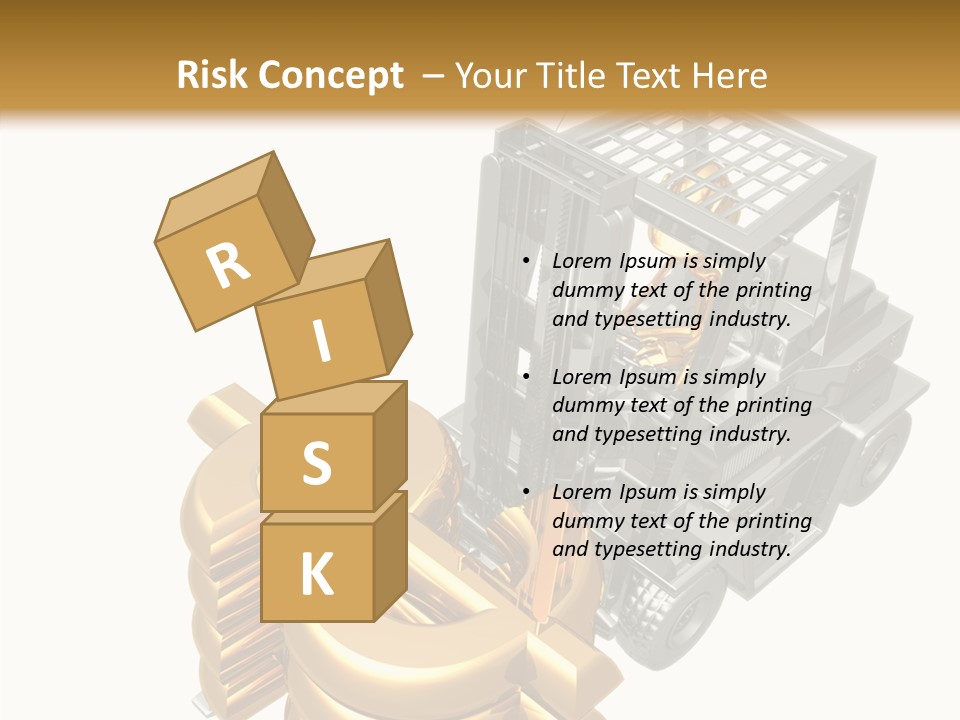 Art Value Forklift PowerPoint Template