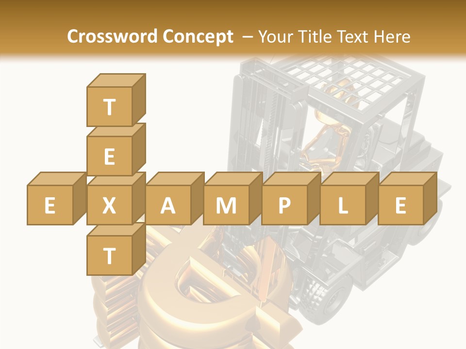 Art Value Forklift PowerPoint Template