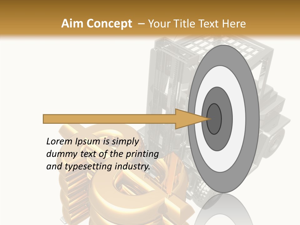 Art Value Forklift PowerPoint Template