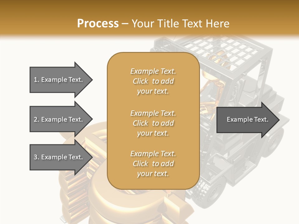 Art Value Forklift PowerPoint Template