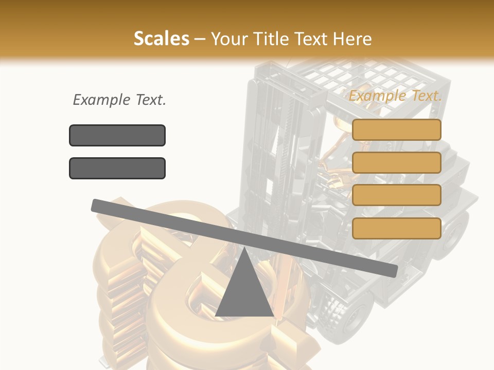 Art Value Forklift PowerPoint Template