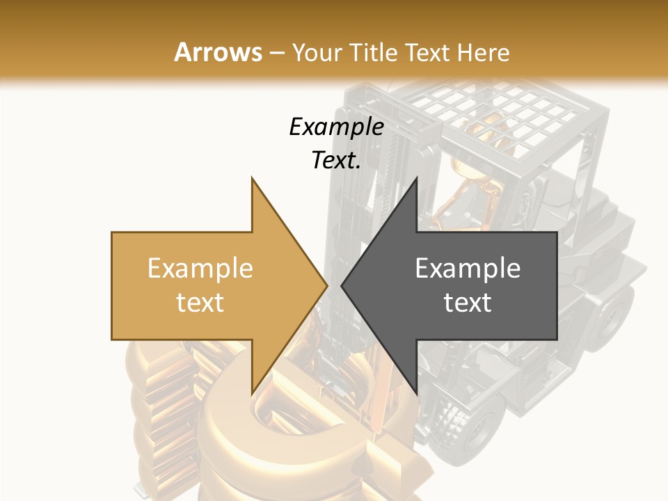 Art Value Forklift PowerPoint Template