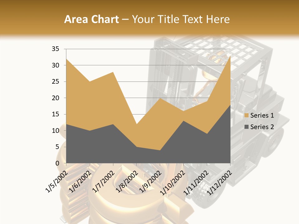 Art Value Forklift PowerPoint Template