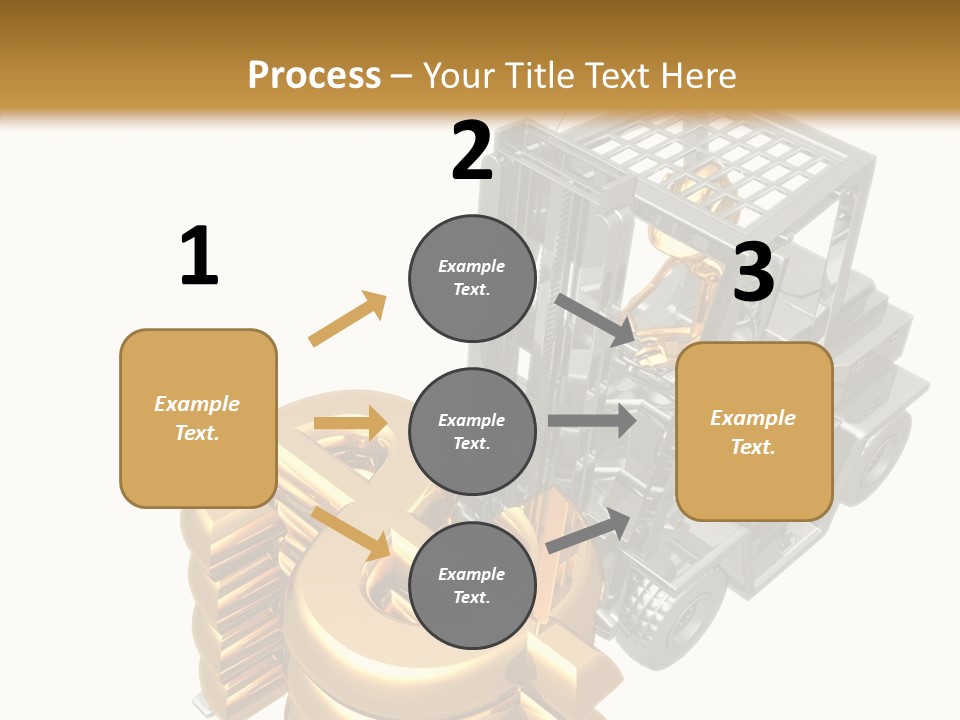 Art Value Forklift PowerPoint Template