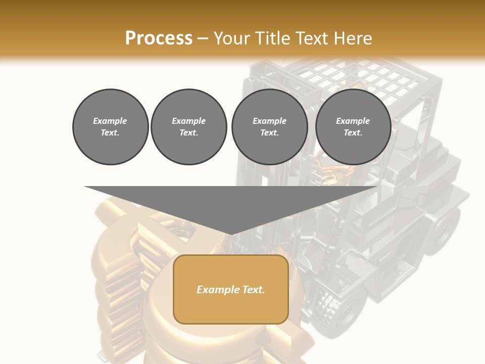 Art Value Forklift PowerPoint Template