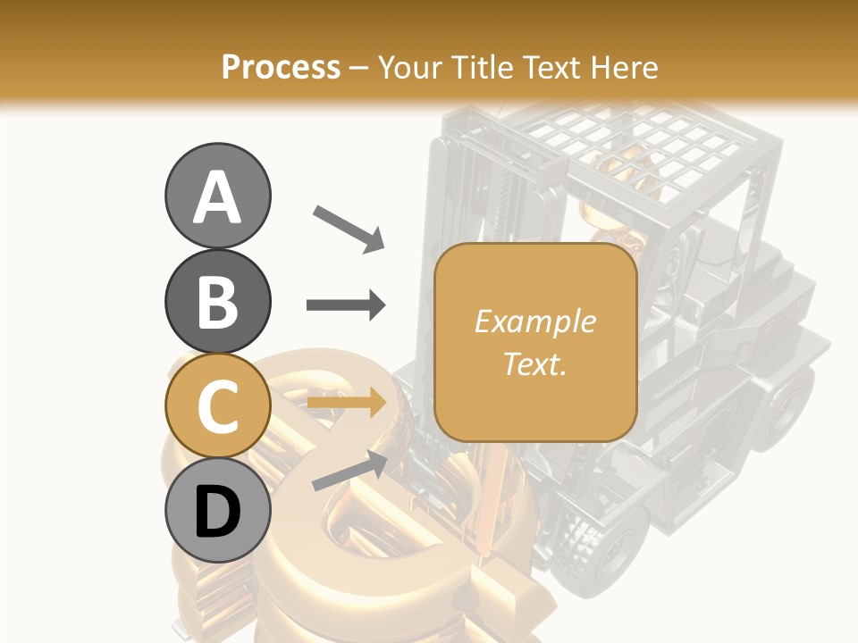 Art Value Forklift PowerPoint Template