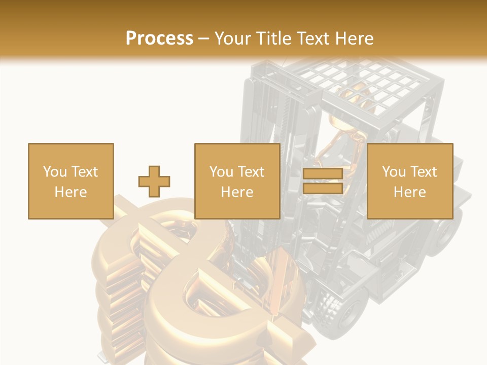 Art Value Forklift PowerPoint Template