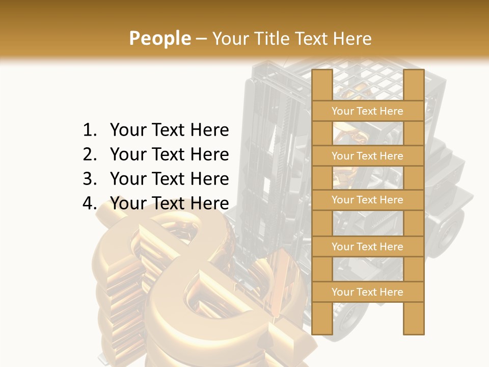 Art Value Forklift PowerPoint Template