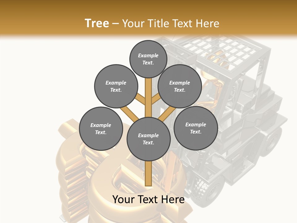 Art Value Forklift PowerPoint Template
