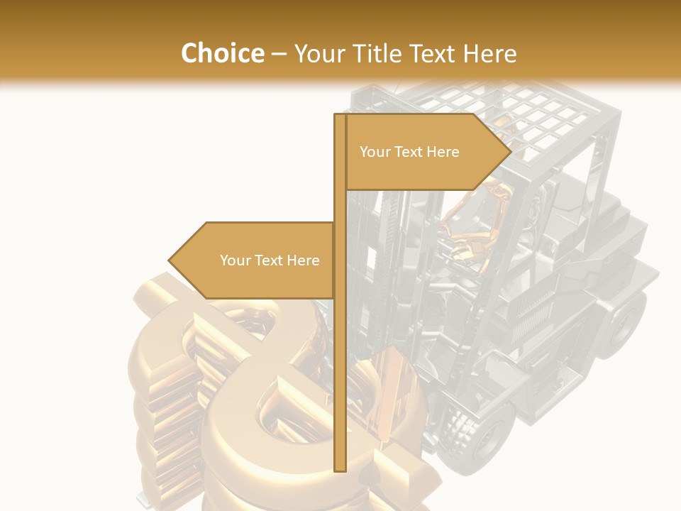 Art Value Forklift PowerPoint Template
