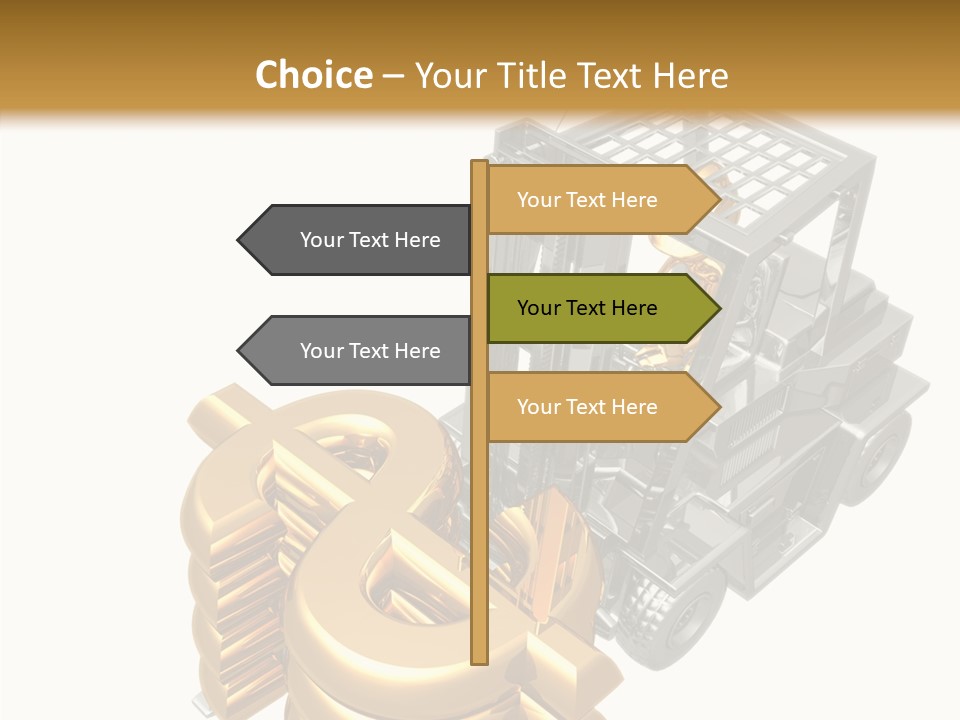 Art Value Forklift PowerPoint Template