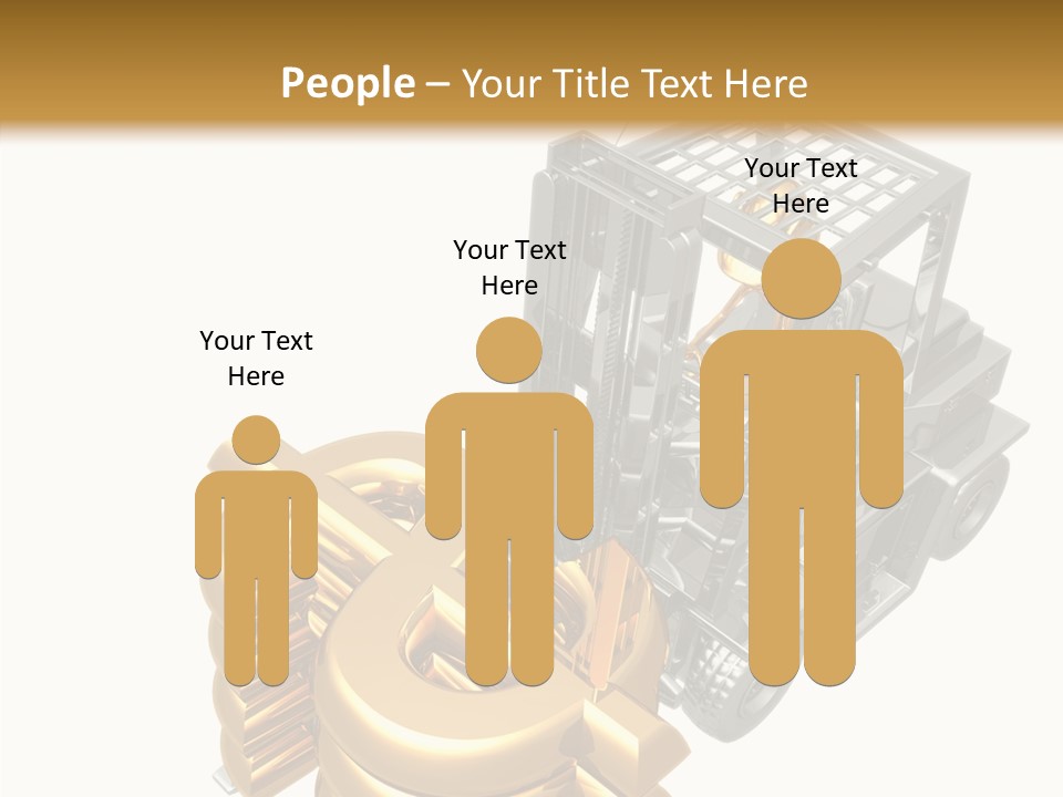 Art Value Forklift PowerPoint Template