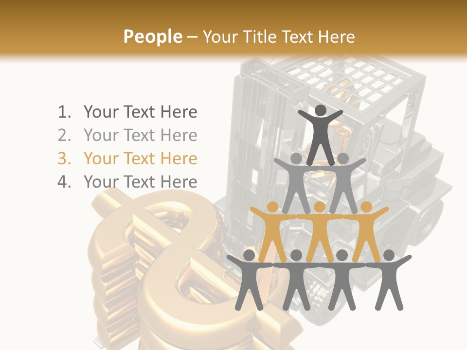 Art Value Forklift PowerPoint Template