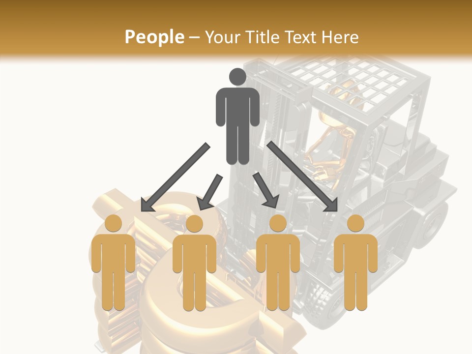 Art Value Forklift PowerPoint Template