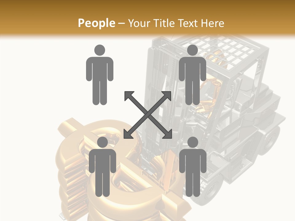 Art Value Forklift PowerPoint Template