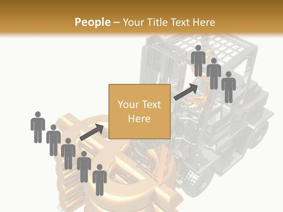 Art Value Forklift PowerPoint Template
