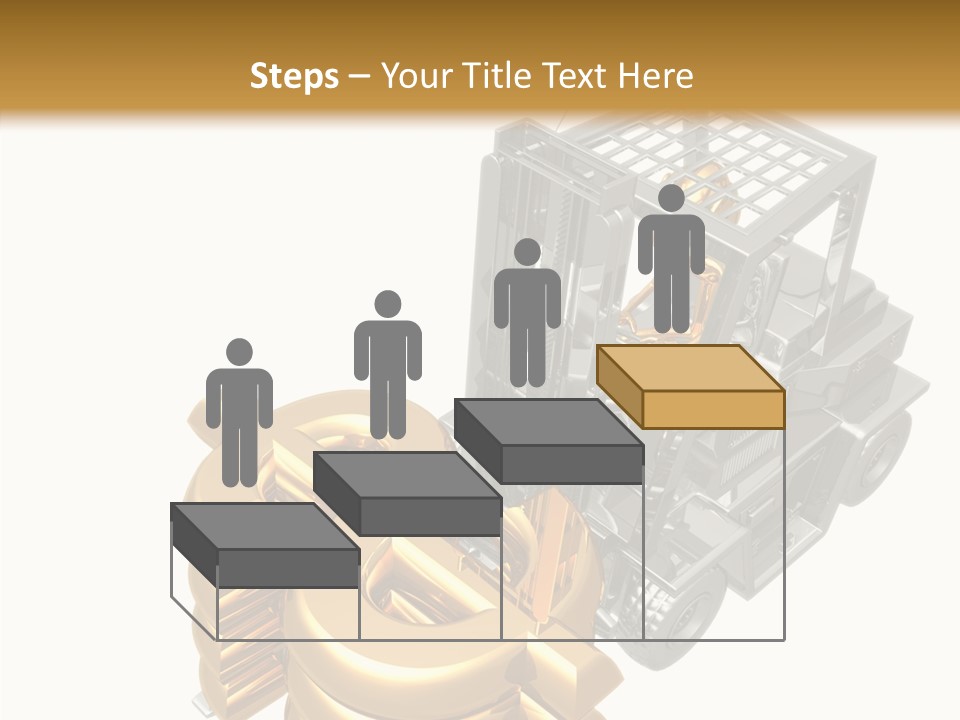 Art Value Forklift PowerPoint Template