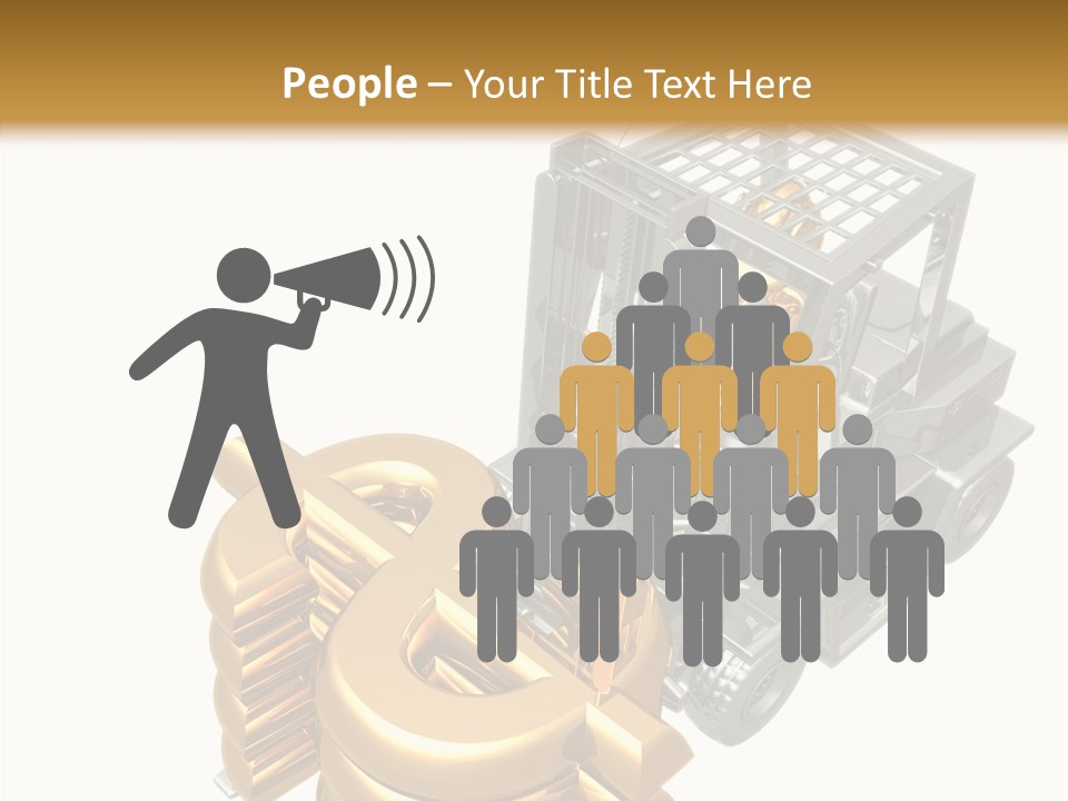 Art Value Forklift PowerPoint Template