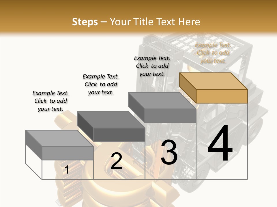 Art Value Forklift PowerPoint Template