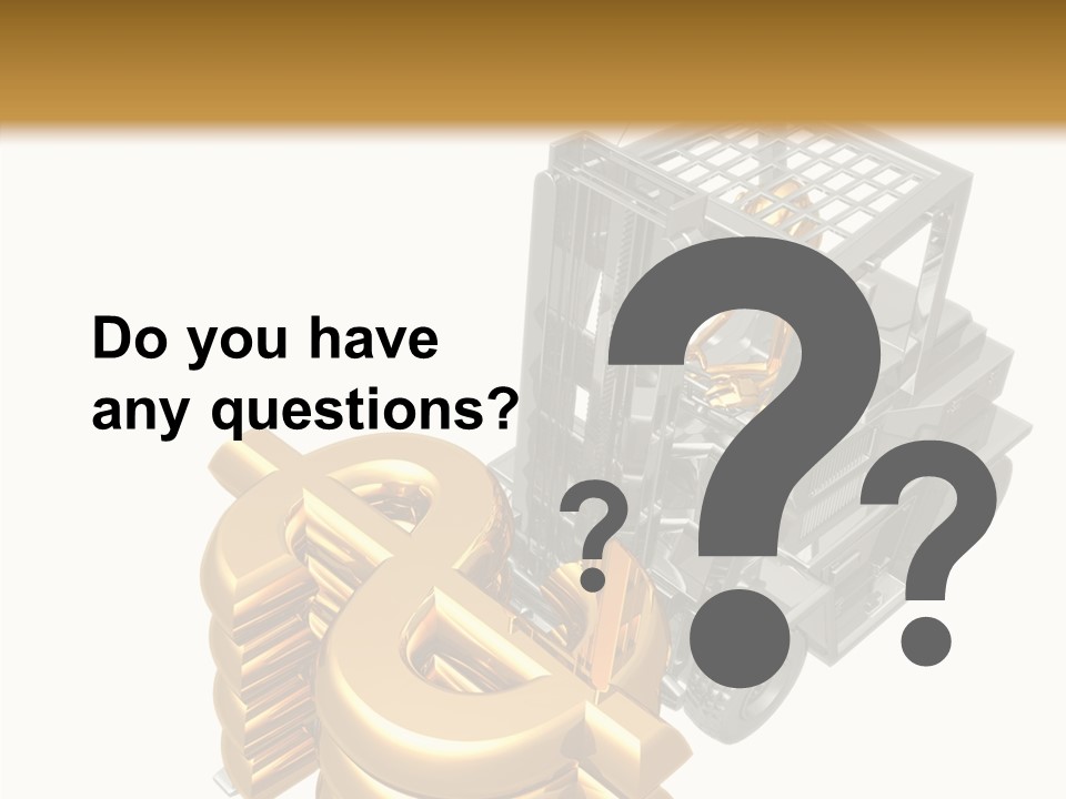 Art Value Forklift PowerPoint Template