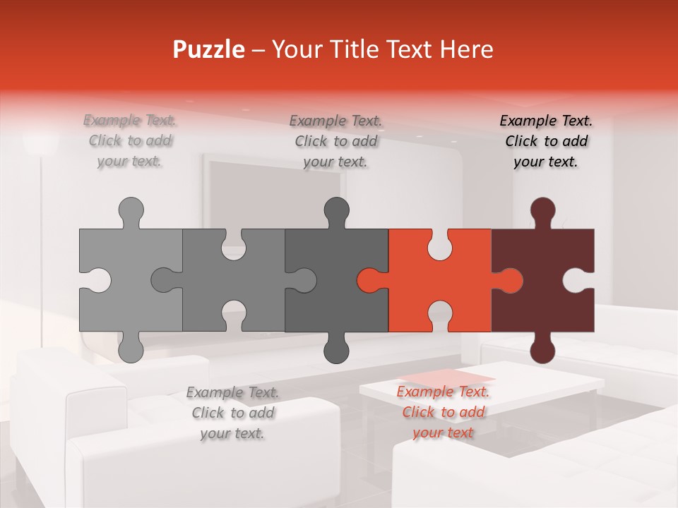 Cottage Furniture Manor PowerPoint Template