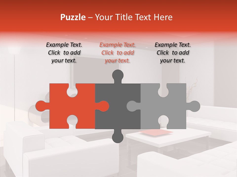 Cottage Furniture Manor PowerPoint Template