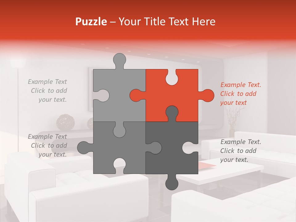 Cottage Furniture Manor PowerPoint Template