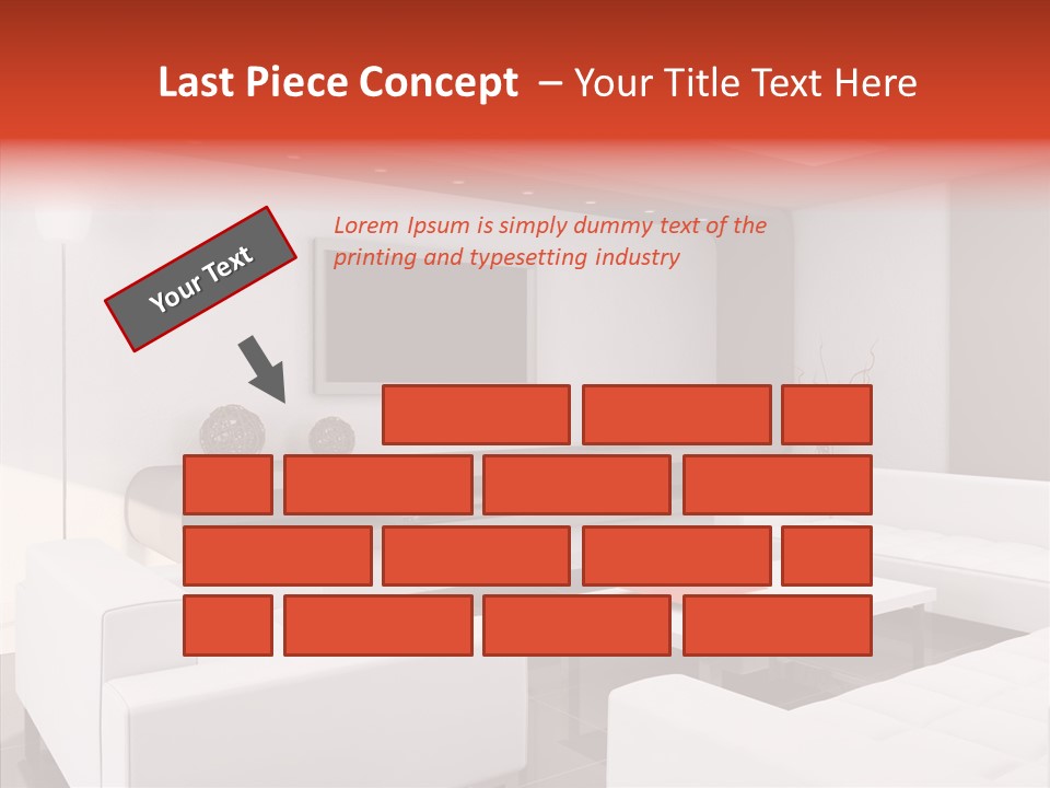 Cottage Furniture Manor PowerPoint Template