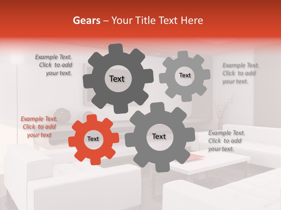 Cottage Furniture Manor PowerPoint Template