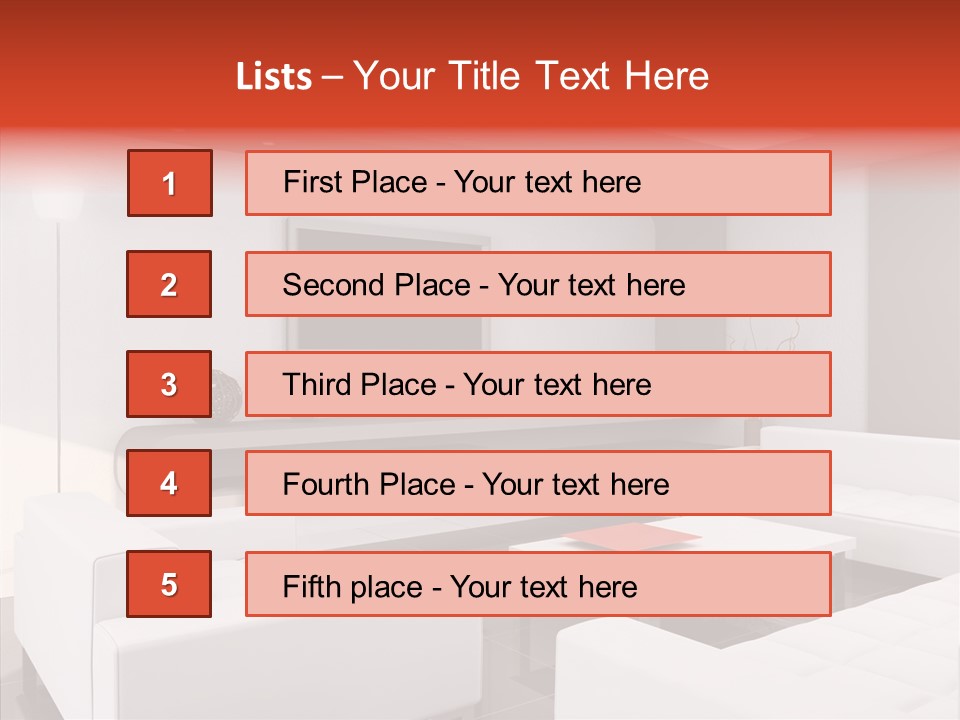 Cottage Furniture Manor PowerPoint Template