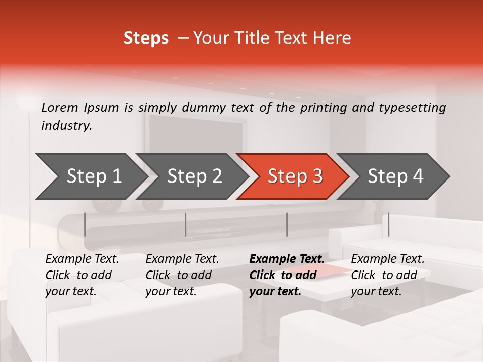 Cottage Furniture Manor PowerPoint Template