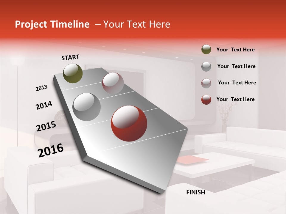 Cottage Furniture Manor PowerPoint Template