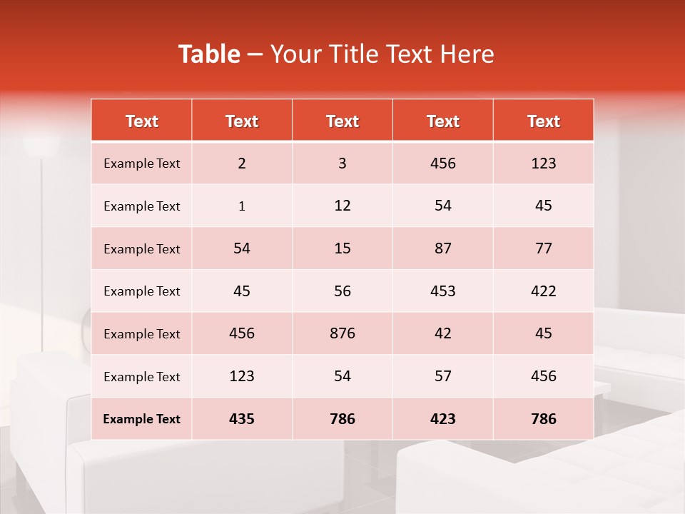 Cottage Furniture Manor PowerPoint Template