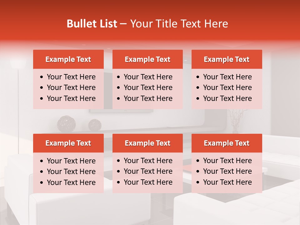 Cottage Furniture Manor PowerPoint Template
