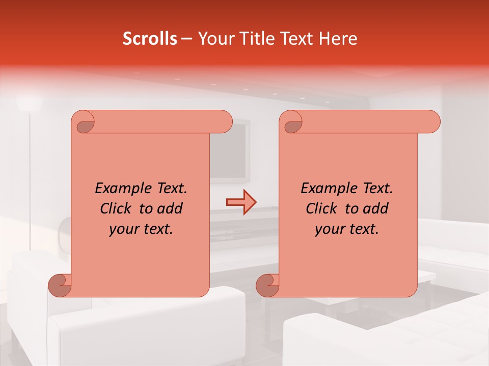 Cottage Furniture Manor PowerPoint Template