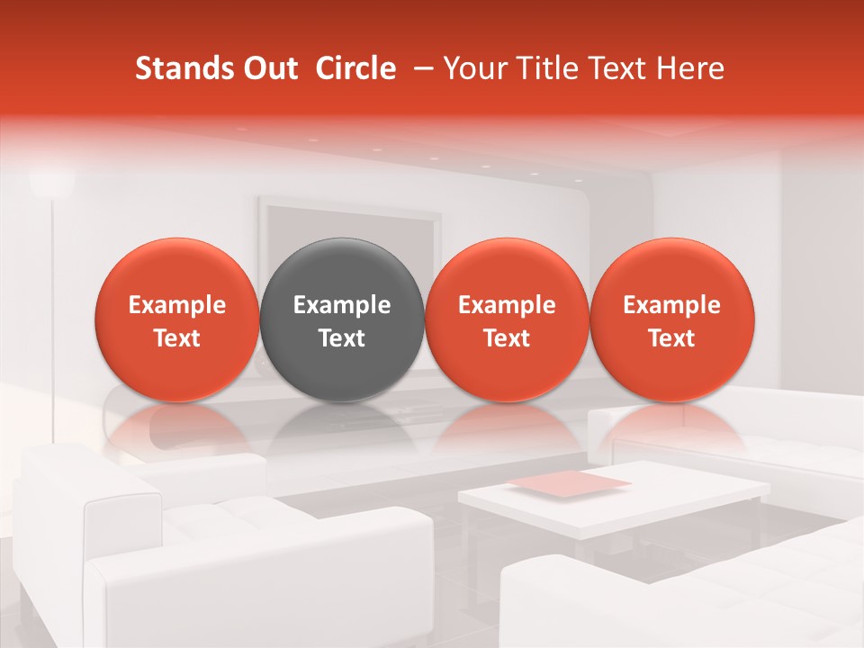 Cottage Furniture Manor PowerPoint Template