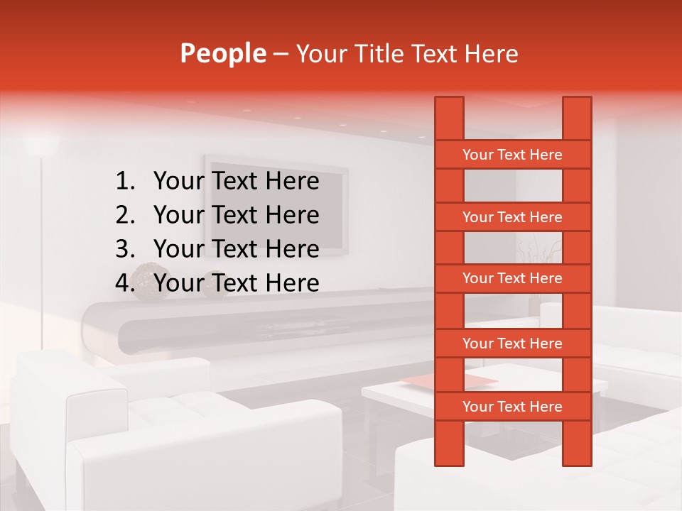 Cottage Furniture Manor PowerPoint Template