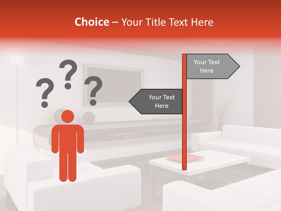 Cottage Furniture Manor PowerPoint Template