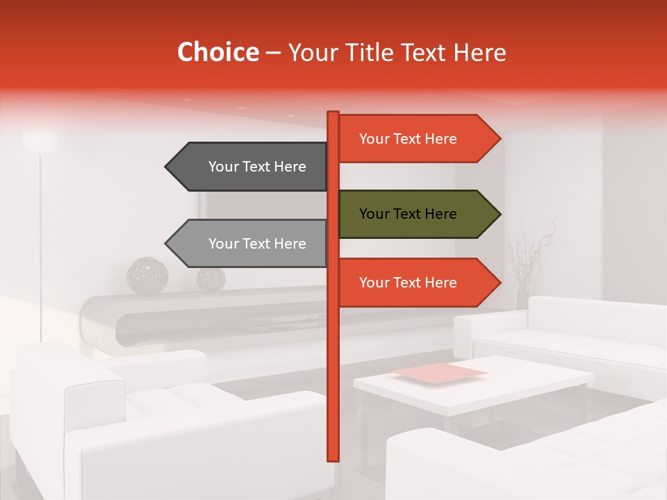 Cottage Furniture Manor PowerPoint Template