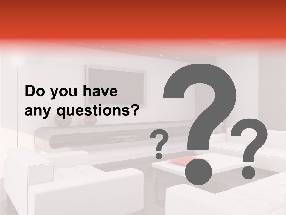 Cottage Furniture Manor PowerPoint Template