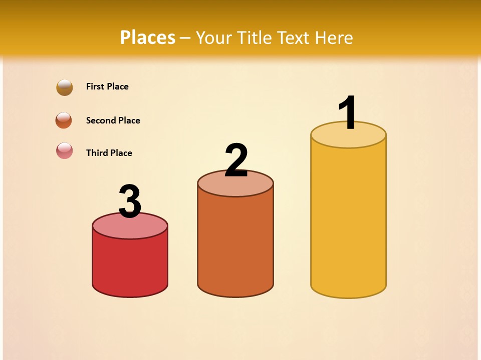 Ornament Drawing Placard PowerPoint Template