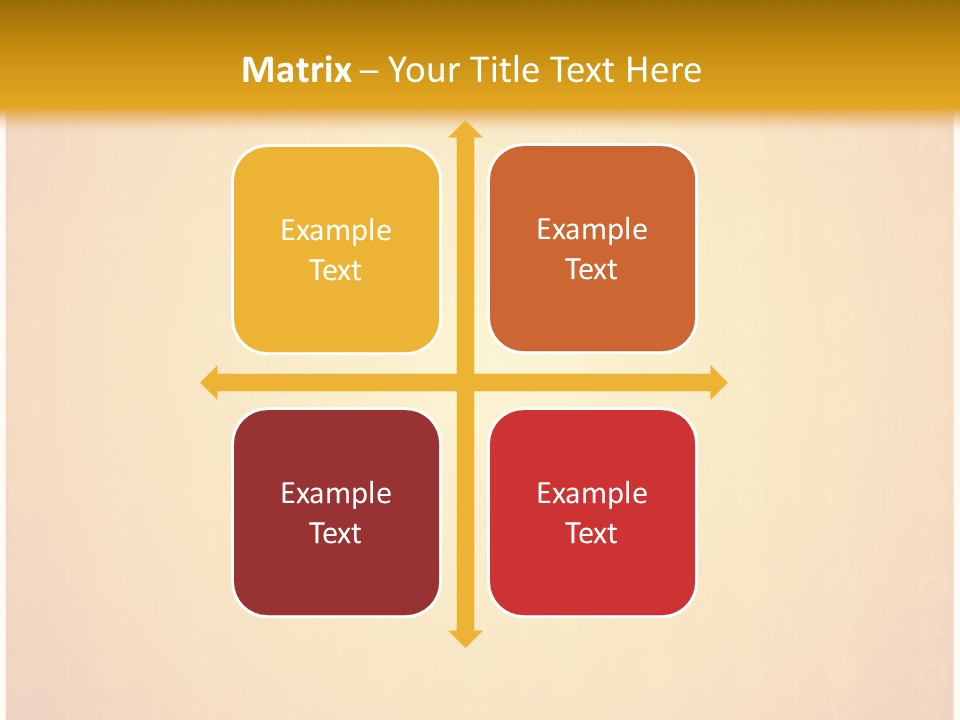 Ornament Drawing Placard PowerPoint Template