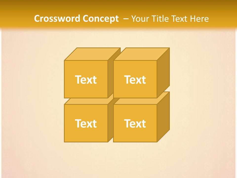 Ornament Drawing Placard PowerPoint Template