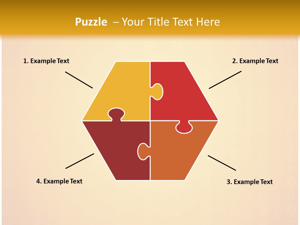 Ornament Drawing Placard PowerPoint Template