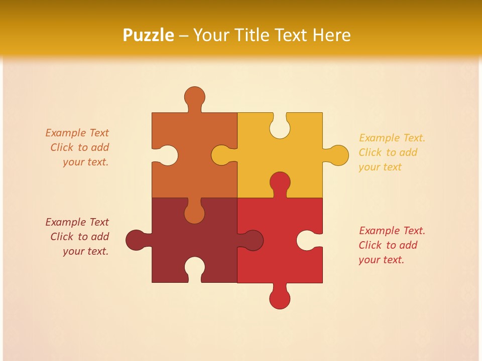 Ornament Drawing Placard PowerPoint Template