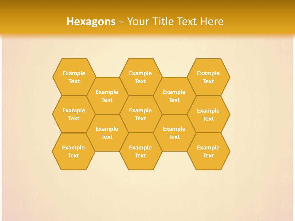 Ornament Drawing Placard PowerPoint Template