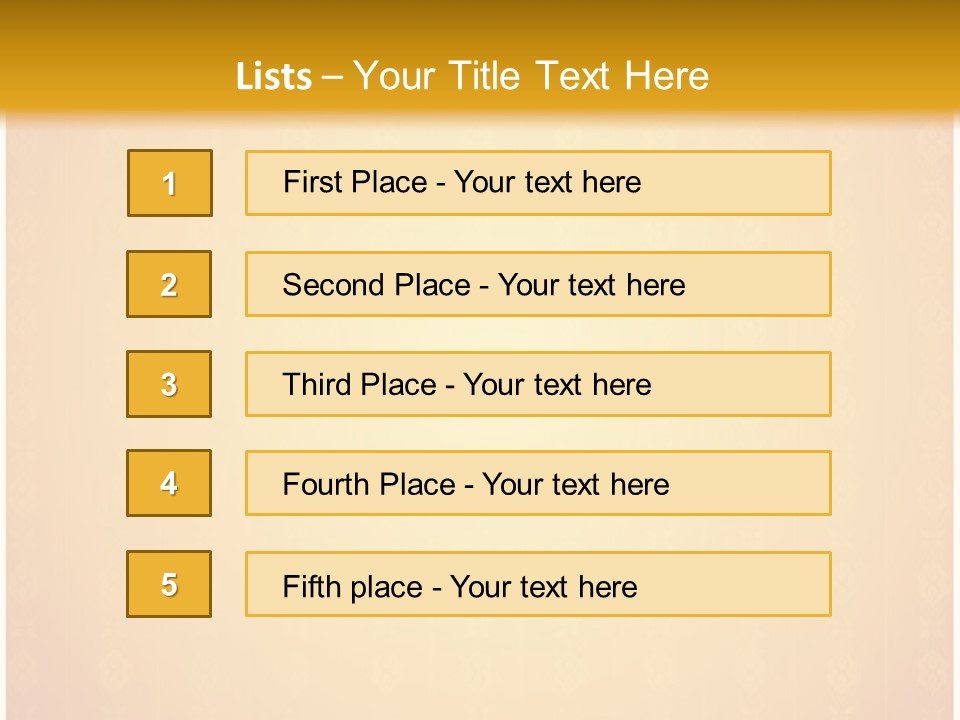 Ornament Drawing Placard PowerPoint Template