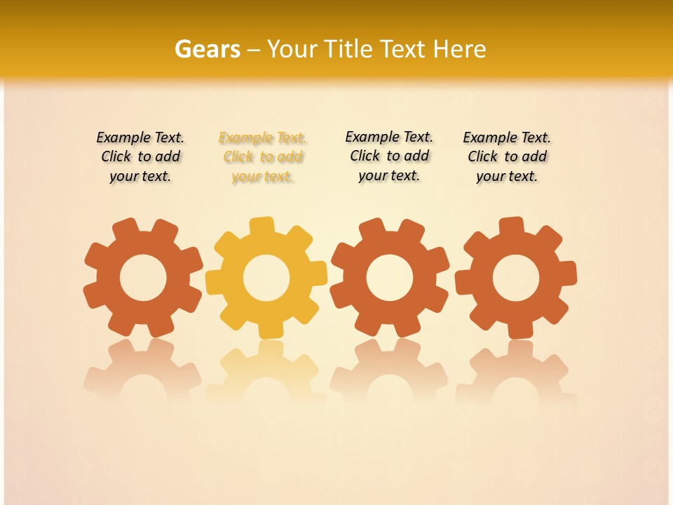 Ornament Drawing Placard PowerPoint Template