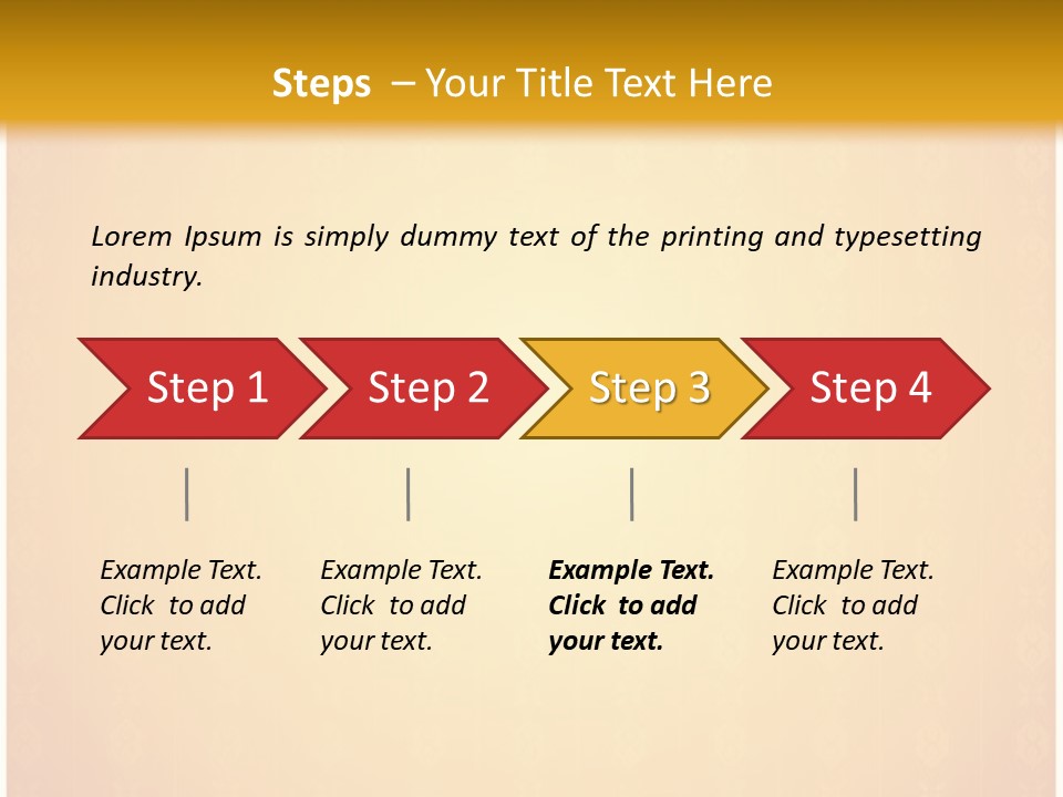 Ornament Drawing Placard PowerPoint Template