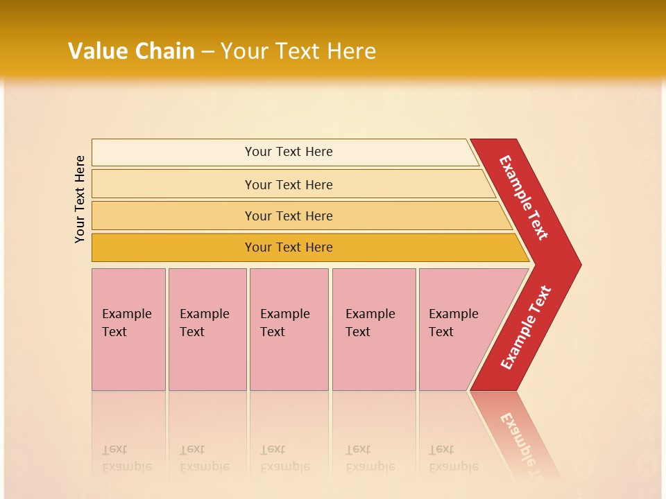 Ornament Drawing Placard PowerPoint Template